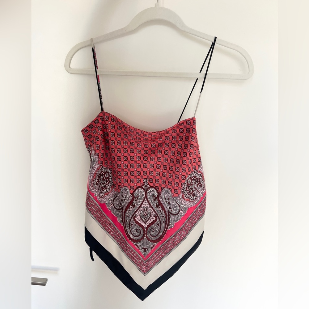 Zara | Scarf bandana top pink XS-S